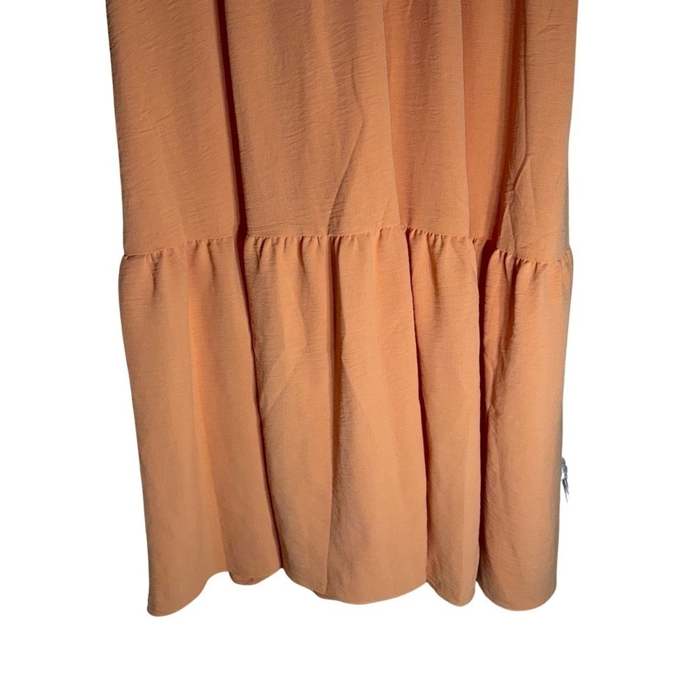 Donna Morgan Gemma Orange Maxi Dress - Size 10 - Picture 5 of 6